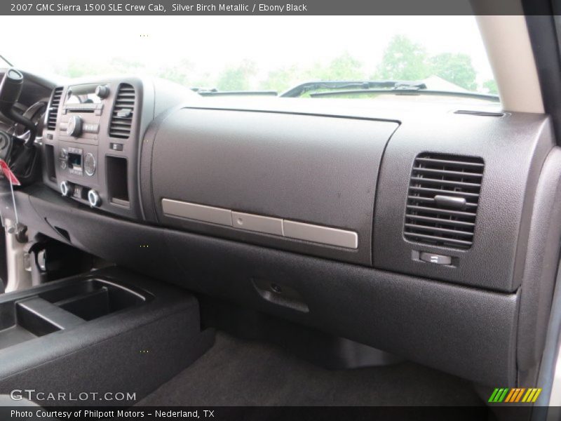 Silver Birch Metallic / Ebony Black 2007 GMC Sierra 1500 SLE Crew Cab