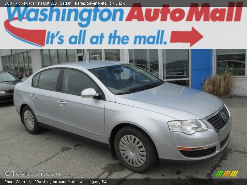 Reflex Silver Metallic / Black 2007 Volkswagen Passat 2.0T Sedan