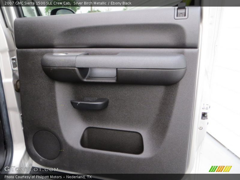 Silver Birch Metallic / Ebony Black 2007 GMC Sierra 1500 SLE Crew Cab