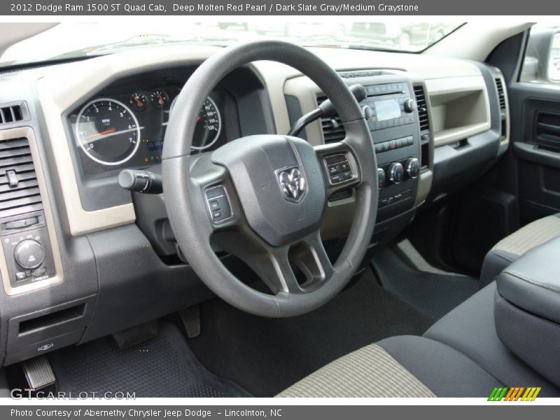 Deep Molten Red Pearl / Dark Slate Gray/Medium Graystone 2012 Dodge Ram 1500 ST Quad Cab