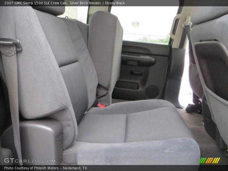Silver Birch Metallic / Ebony Black 2007 GMC Sierra 1500 SLE Crew Cab