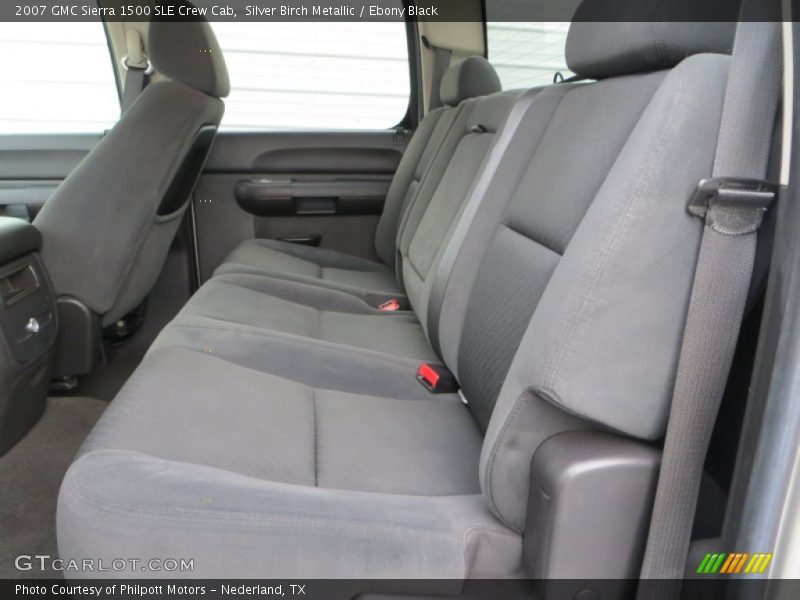 Silver Birch Metallic / Ebony Black 2007 GMC Sierra 1500 SLE Crew Cab