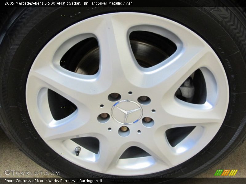 Brilliant Silver Metallic / Ash 2005 Mercedes-Benz S 500 4Matic Sedan