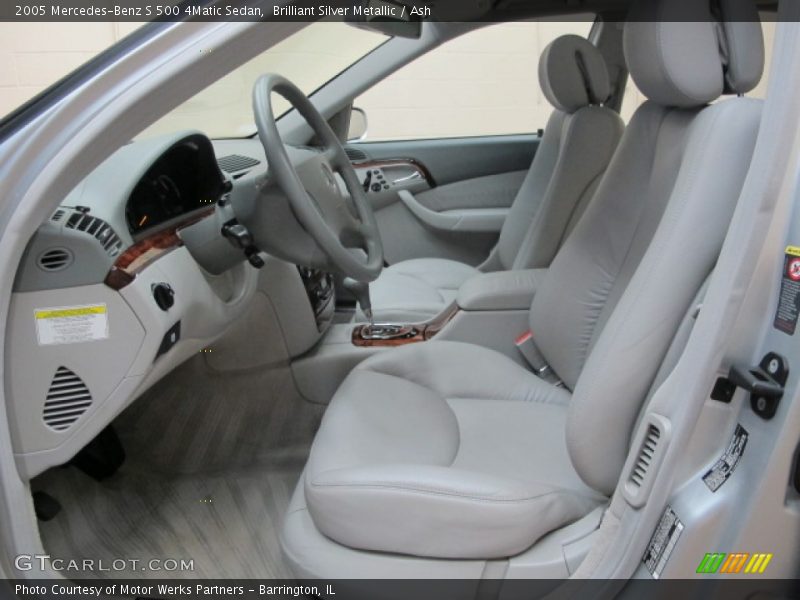 Brilliant Silver Metallic / Ash 2005 Mercedes-Benz S 500 4Matic Sedan