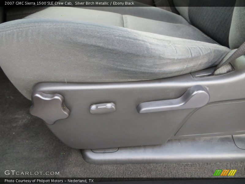 Silver Birch Metallic / Ebony Black 2007 GMC Sierra 1500 SLE Crew Cab