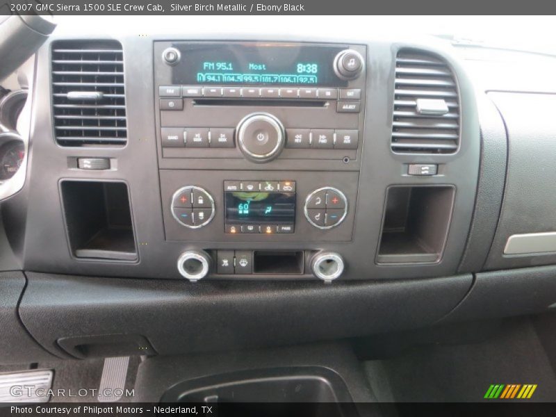 Silver Birch Metallic / Ebony Black 2007 GMC Sierra 1500 SLE Crew Cab