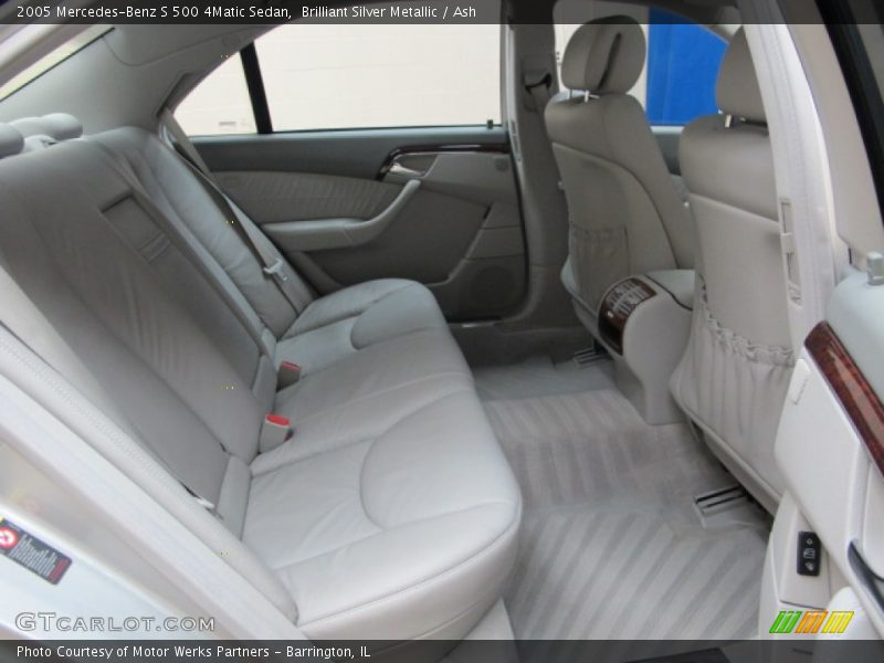 Brilliant Silver Metallic / Ash 2005 Mercedes-Benz S 500 4Matic Sedan