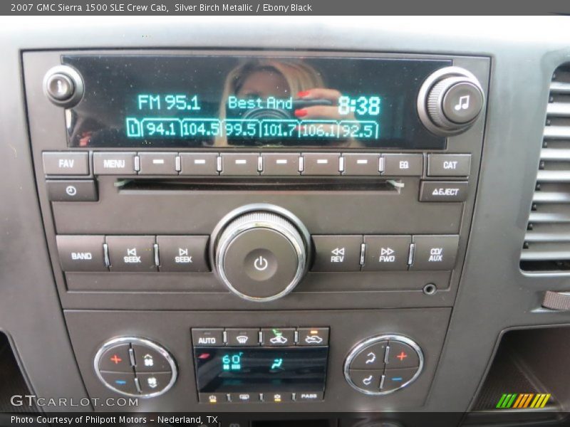Silver Birch Metallic / Ebony Black 2007 GMC Sierra 1500 SLE Crew Cab