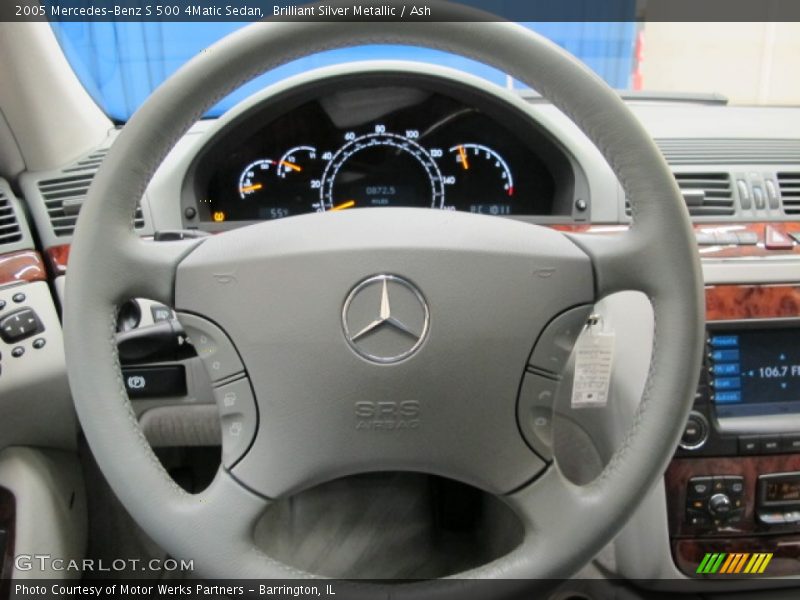Brilliant Silver Metallic / Ash 2005 Mercedes-Benz S 500 4Matic Sedan
