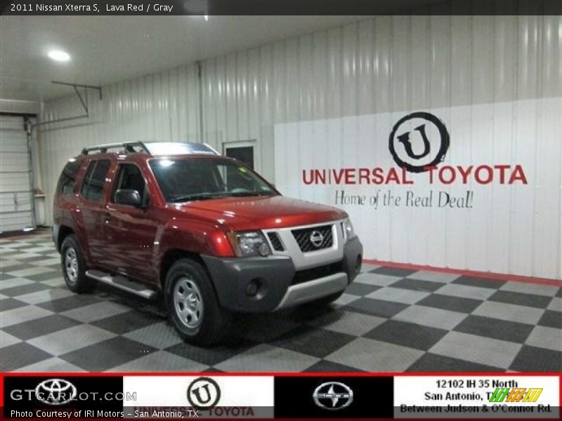 Lava Red / Gray 2011 Nissan Xterra S