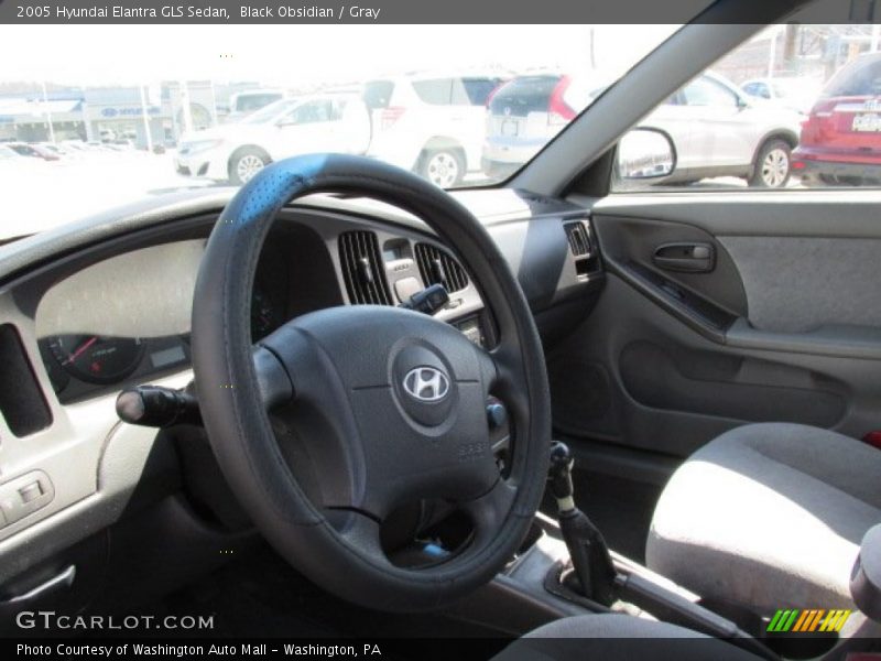 Black Obsidian / Gray 2005 Hyundai Elantra GLS Sedan