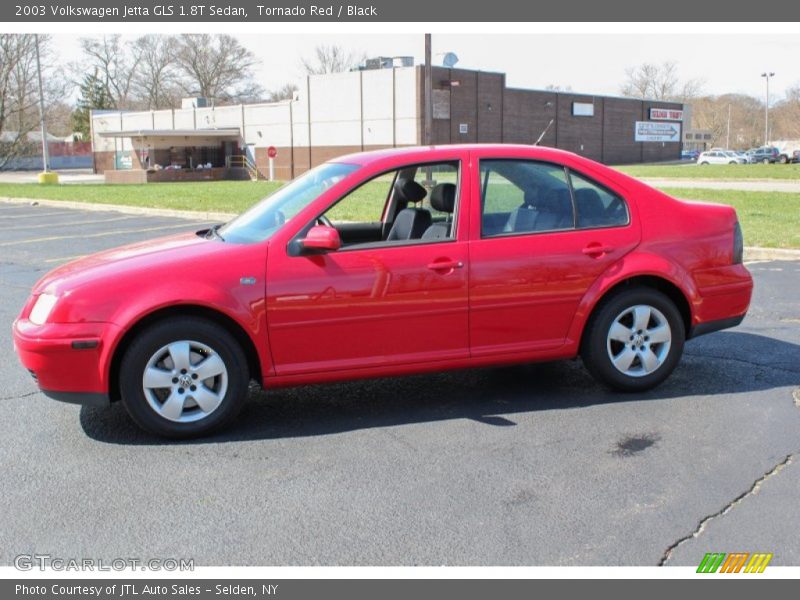 Tornado Red / Black 2003 Volkswagen Jetta GLS 1.8T Sedan
