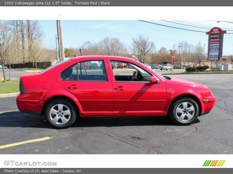 Tornado Red / Black 2003 Volkswagen Jetta GLS 1.8T Sedan