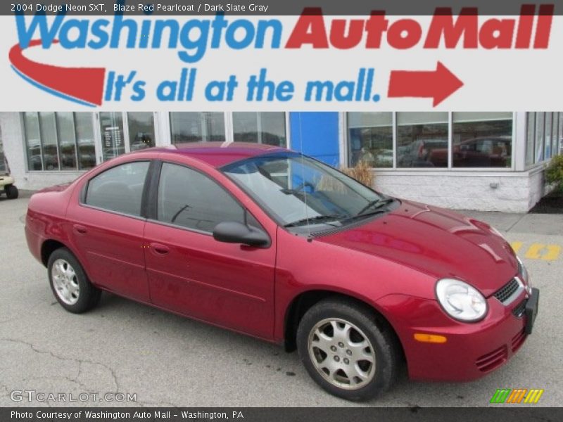 Blaze Red Pearlcoat / Dark Slate Gray 2004 Dodge Neon SXT
