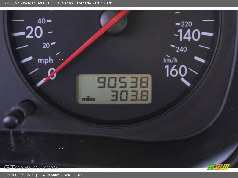 Tornado Red / Black 2003 Volkswagen Jetta GLS 1.8T Sedan