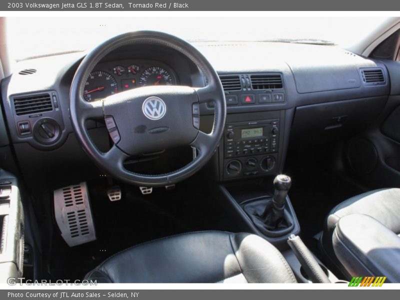 Tornado Red / Black 2003 Volkswagen Jetta GLS 1.8T Sedan