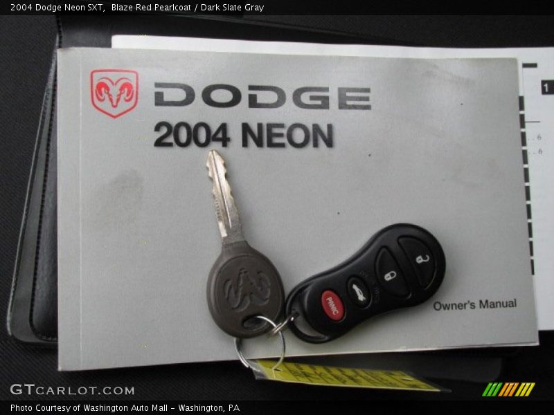 Blaze Red Pearlcoat / Dark Slate Gray 2004 Dodge Neon SXT