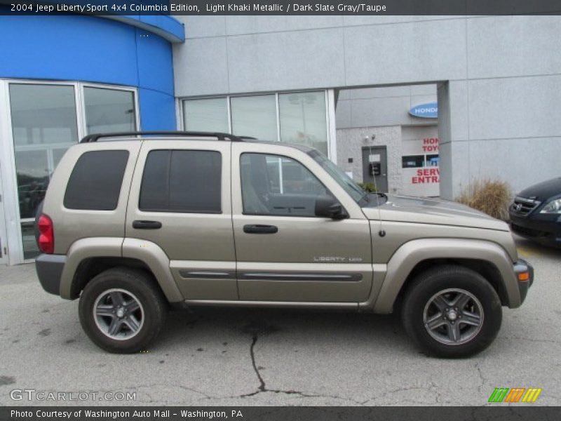 Light Khaki Metallic / Dark Slate Gray/Taupe 2004 Jeep Liberty Sport 4x4 Columbia Edition