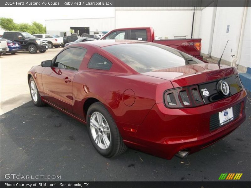 Ruby Red / Charcoal Black 2014 Ford Mustang V6 Coupe