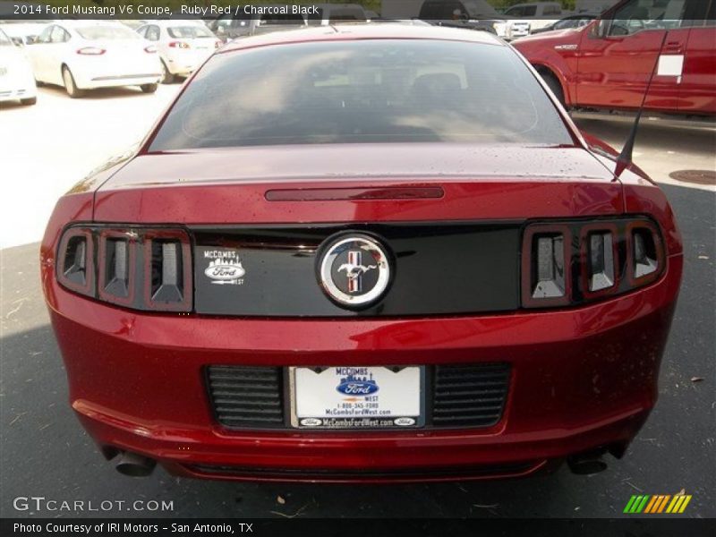 Ruby Red / Charcoal Black 2014 Ford Mustang V6 Coupe