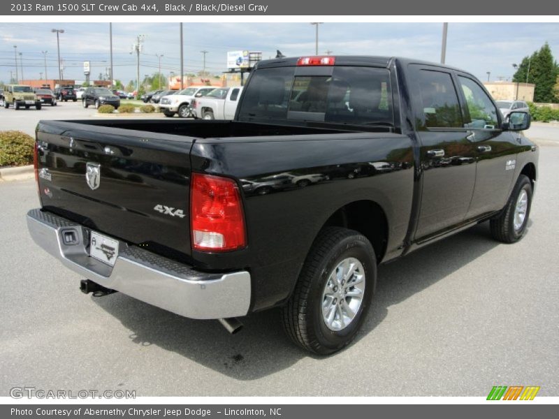 Black / Black/Diesel Gray 2013 Ram 1500 SLT Crew Cab 4x4