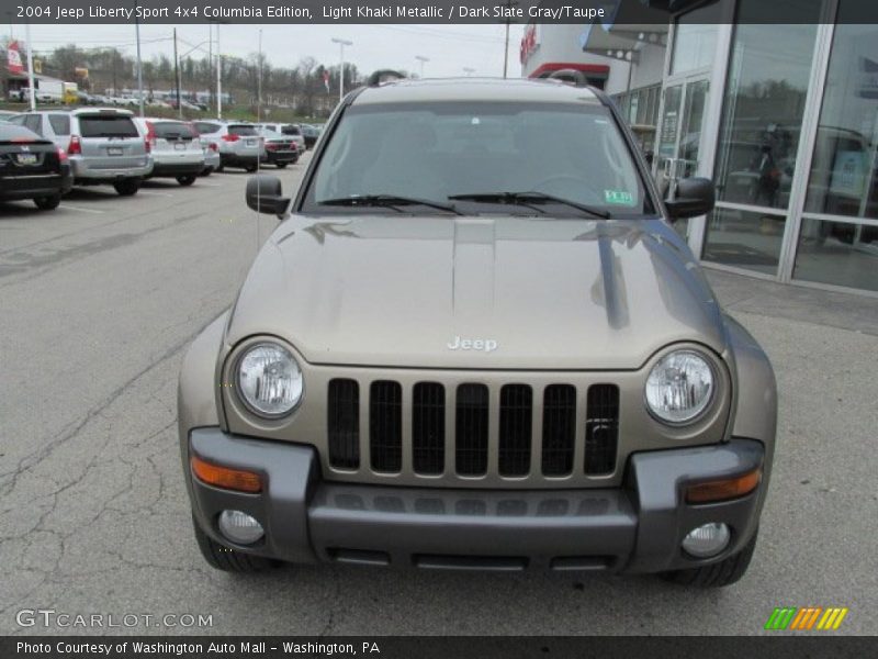 Light Khaki Metallic / Dark Slate Gray/Taupe 2004 Jeep Liberty Sport 4x4 Columbia Edition