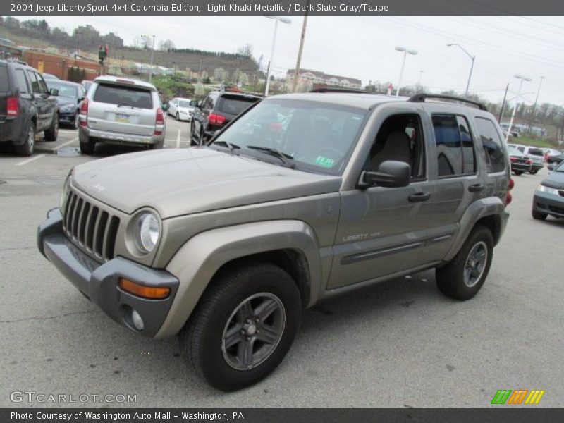 Light Khaki Metallic / Dark Slate Gray/Taupe 2004 Jeep Liberty Sport 4x4 Columbia Edition