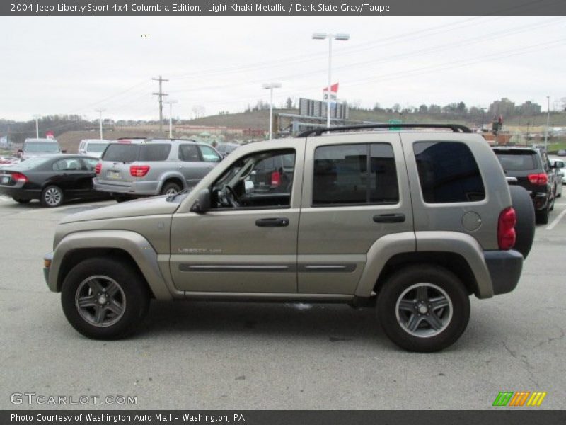 Light Khaki Metallic / Dark Slate Gray/Taupe 2004 Jeep Liberty Sport 4x4 Columbia Edition