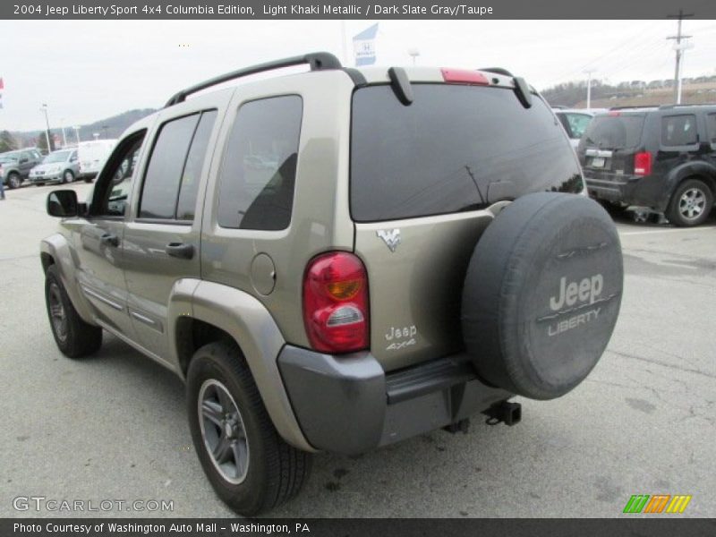Light Khaki Metallic / Dark Slate Gray/Taupe 2004 Jeep Liberty Sport 4x4 Columbia Edition