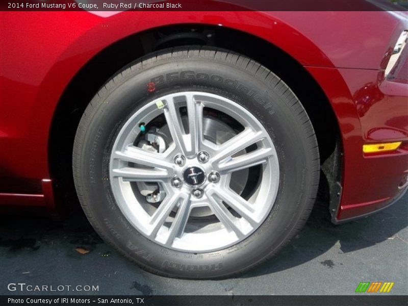 Ruby Red / Charcoal Black 2014 Ford Mustang V6 Coupe