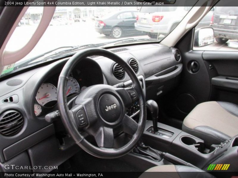 Light Khaki Metallic / Dark Slate Gray/Taupe 2004 Jeep Liberty Sport 4x4 Columbia Edition