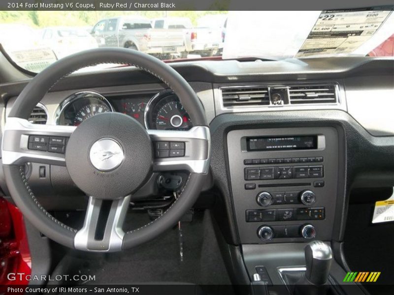 Ruby Red / Charcoal Black 2014 Ford Mustang V6 Coupe