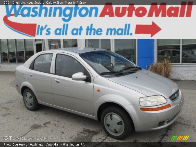 Galaxy Silver Metallic / Gray 2004 Chevrolet Aveo Sedan