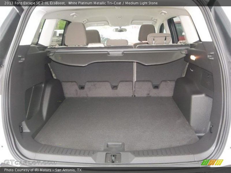 White Platinum Metallic Tri-Coat / Medium Light Stone 2013 Ford Escape SE 2.0L EcoBoost