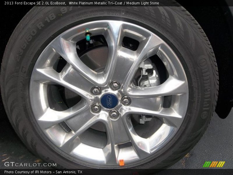 White Platinum Metallic Tri-Coat / Medium Light Stone 2013 Ford Escape SE 2.0L EcoBoost