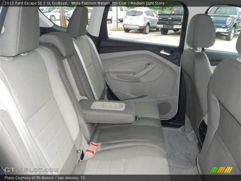 White Platinum Metallic Tri-Coat / Medium Light Stone 2013 Ford Escape SE 2.0L EcoBoost