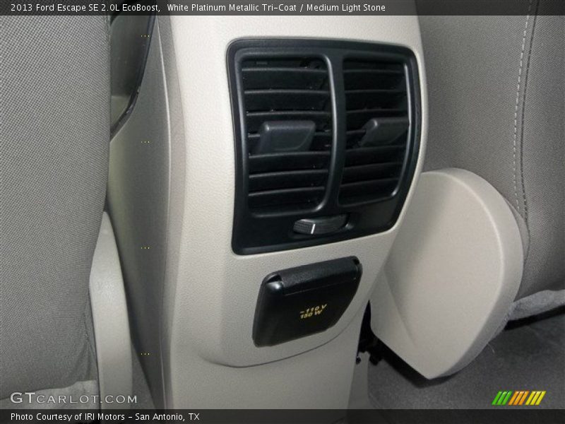 White Platinum Metallic Tri-Coat / Medium Light Stone 2013 Ford Escape SE 2.0L EcoBoost