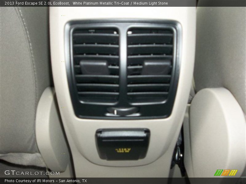 White Platinum Metallic Tri-Coat / Medium Light Stone 2013 Ford Escape SE 2.0L EcoBoost