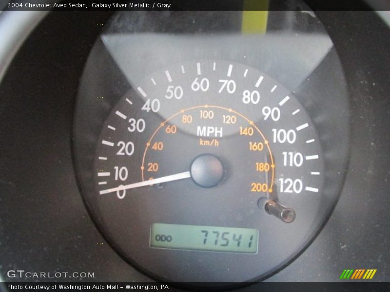 Galaxy Silver Metallic / Gray 2004 Chevrolet Aveo Sedan