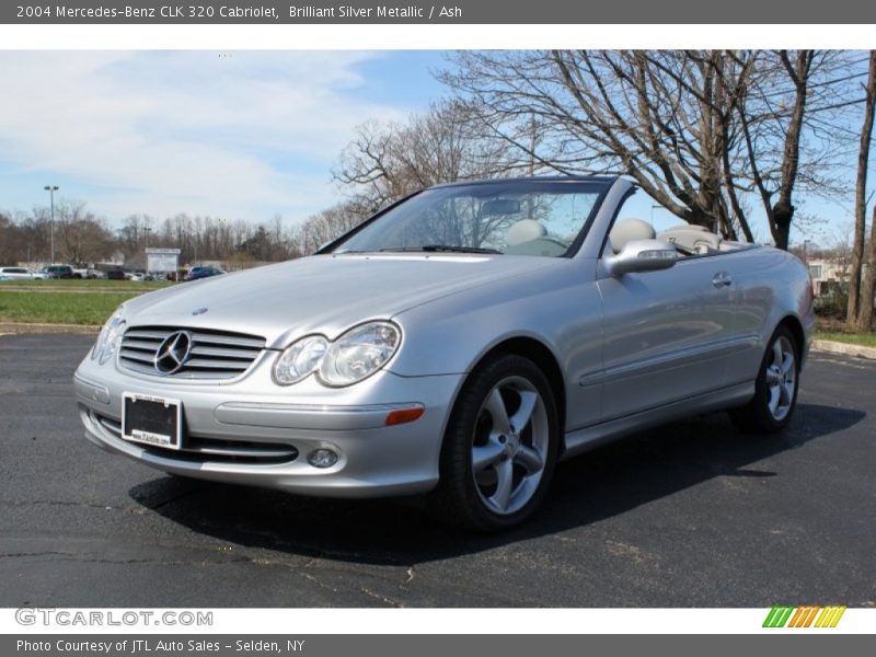 Brilliant Silver Metallic / Ash 2004 Mercedes-Benz CLK 320 Cabriolet