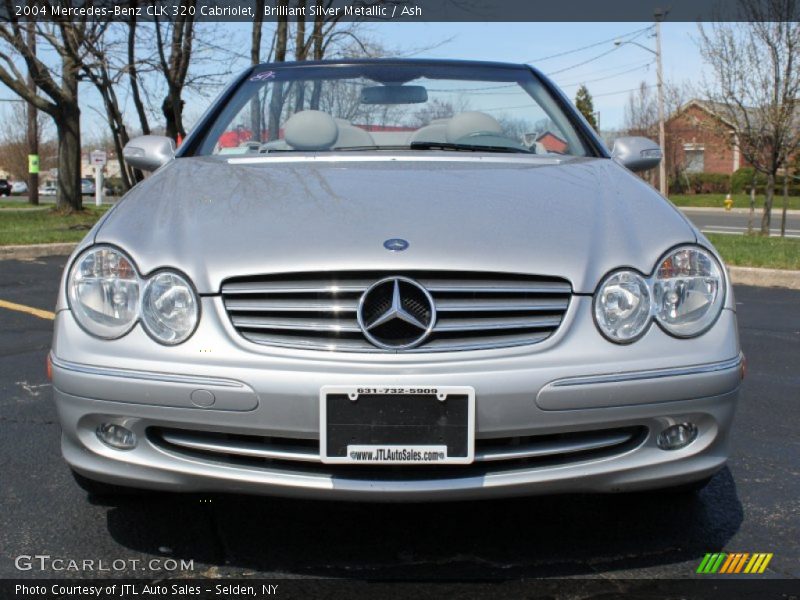 Brilliant Silver Metallic / Ash 2004 Mercedes-Benz CLK 320 Cabriolet