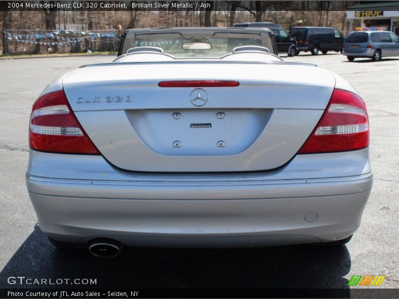 Brilliant Silver Metallic / Ash 2004 Mercedes-Benz CLK 320 Cabriolet