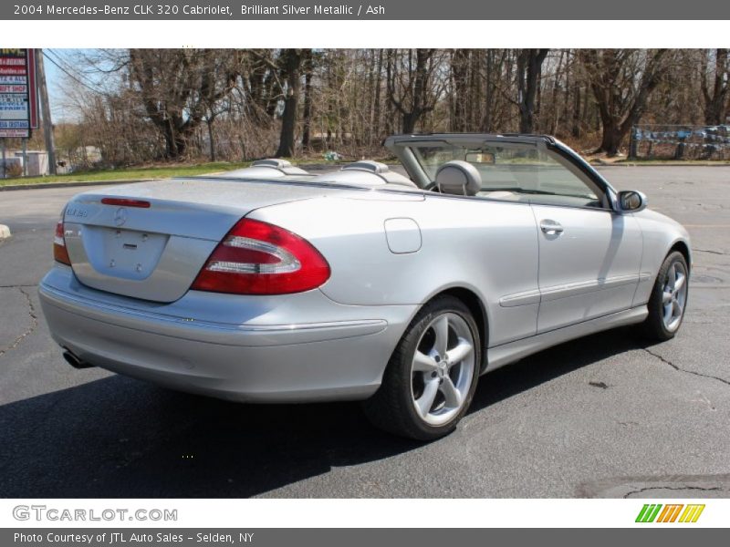 Brilliant Silver Metallic / Ash 2004 Mercedes-Benz CLK 320 Cabriolet