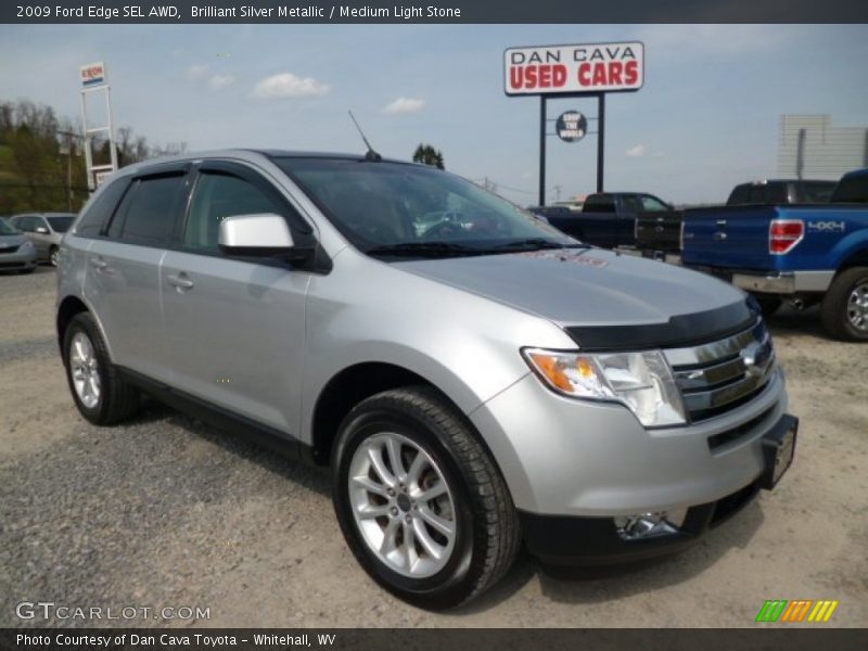 Brilliant Silver Metallic / Medium Light Stone 2009 Ford Edge SEL AWD