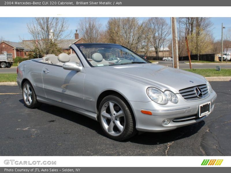 Brilliant Silver Metallic / Ash 2004 Mercedes-Benz CLK 320 Cabriolet