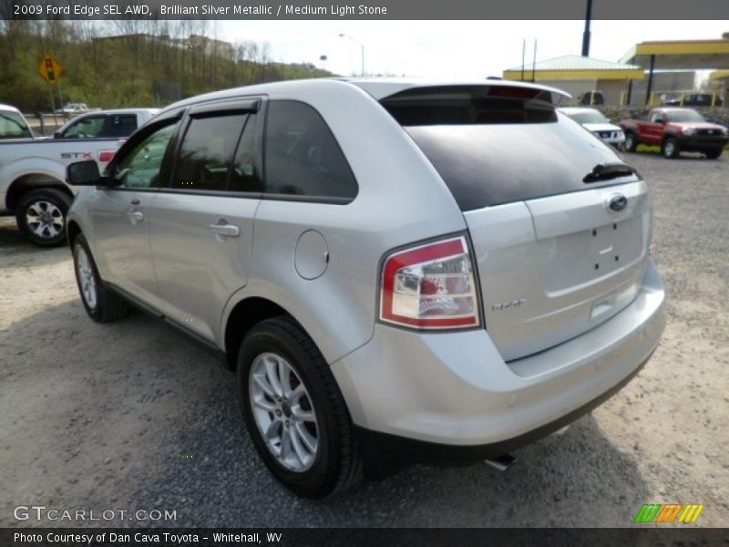 Brilliant Silver Metallic / Medium Light Stone 2009 Ford Edge SEL AWD