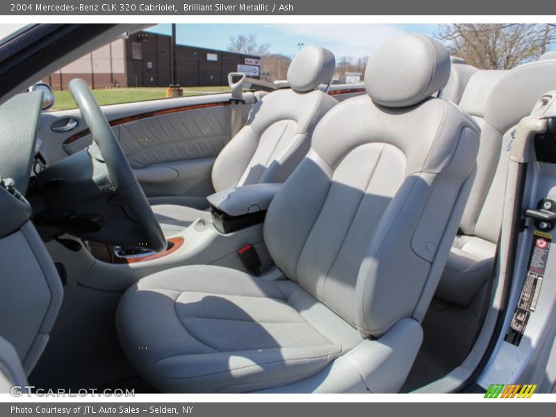 Brilliant Silver Metallic / Ash 2004 Mercedes-Benz CLK 320 Cabriolet