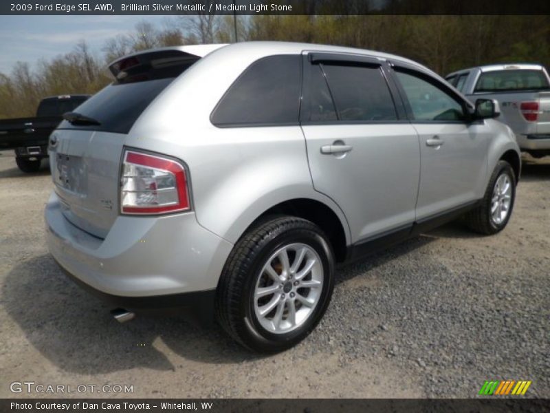 Brilliant Silver Metallic / Medium Light Stone 2009 Ford Edge SEL AWD