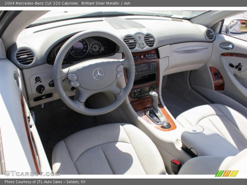 Brilliant Silver Metallic / Ash 2004 Mercedes-Benz CLK 320 Cabriolet