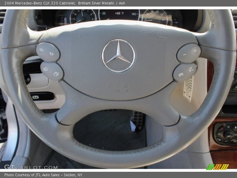 Brilliant Silver Metallic / Ash 2004 Mercedes-Benz CLK 320 Cabriolet